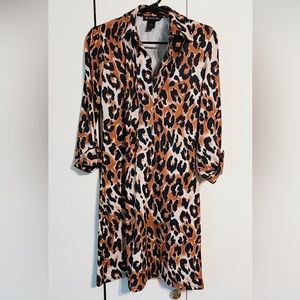 Beautiful INC leopard dress size S